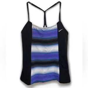 ❌NIKE Striped Tank Top w/ Built in Bra S ✨